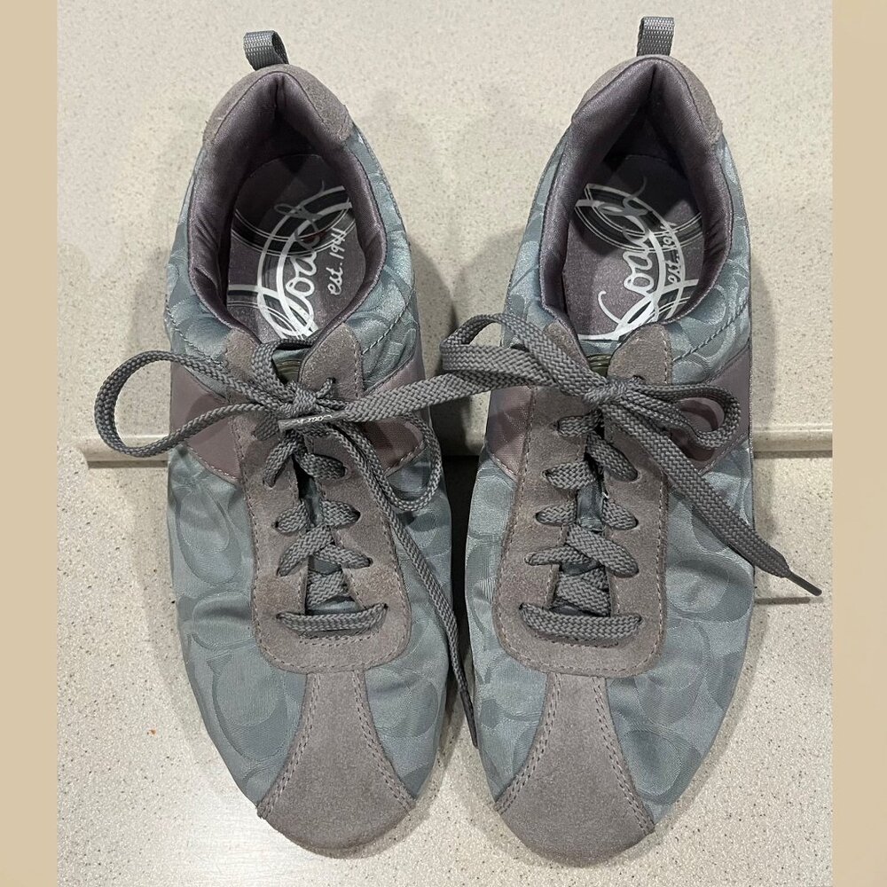 Coach Hadley Sneakers Grey/Teal Size 7 1/2